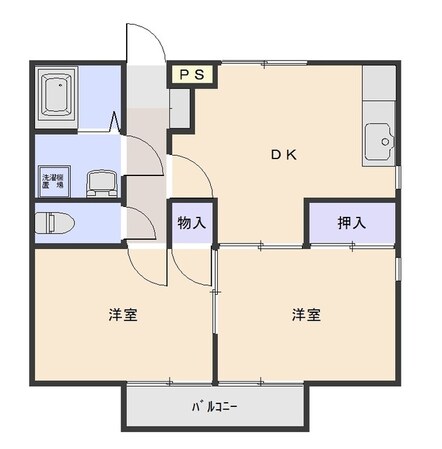 スカイハイツＡの物件間取画像